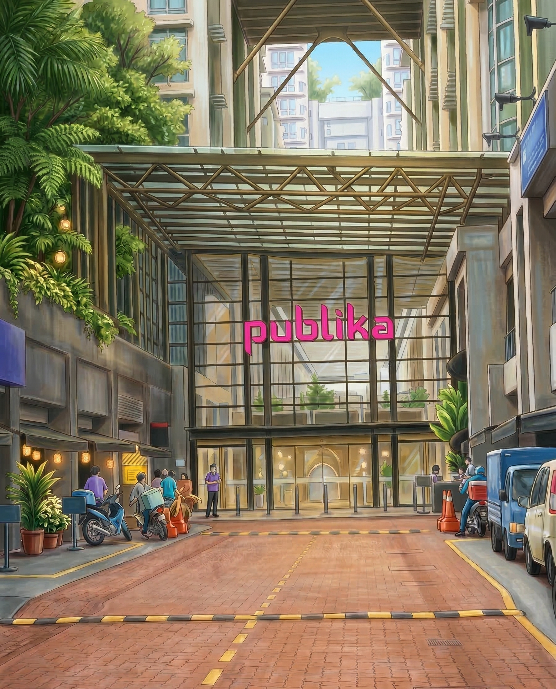 Publika Shopping Gallery entrance, Kuala Lumpur — where Therapia is located